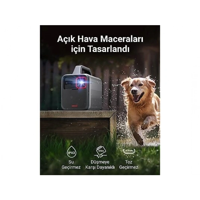 ANKER Nebula Mars 3 Akıllı Taşınabilir WiFi Kablosuz Projeksiyon Cihazı Siyah