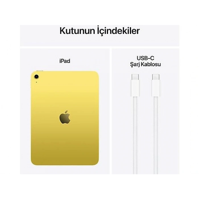 APPLE 11 inç iPad (A16) Wi-Fi 512 GB Tablet Sarı (MD5A4TU/A)