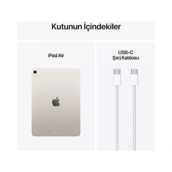 APPLE 11 inç iPad Air M3 Wi-Fi 1 TB Tablet Yıldız Işığı  (MCAQ4TU/A)