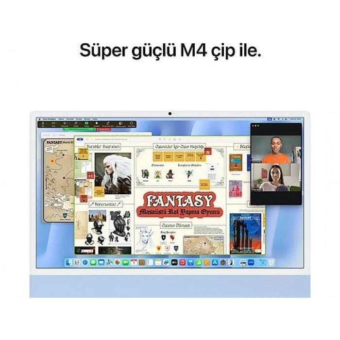 APPLE 24-inch iMac with Retina 4.5K display: Apple M4 chip with 10‑core CPU and 10‑core GPU, 24GB, 512GB SSD - Mavi MD2T4TU/A