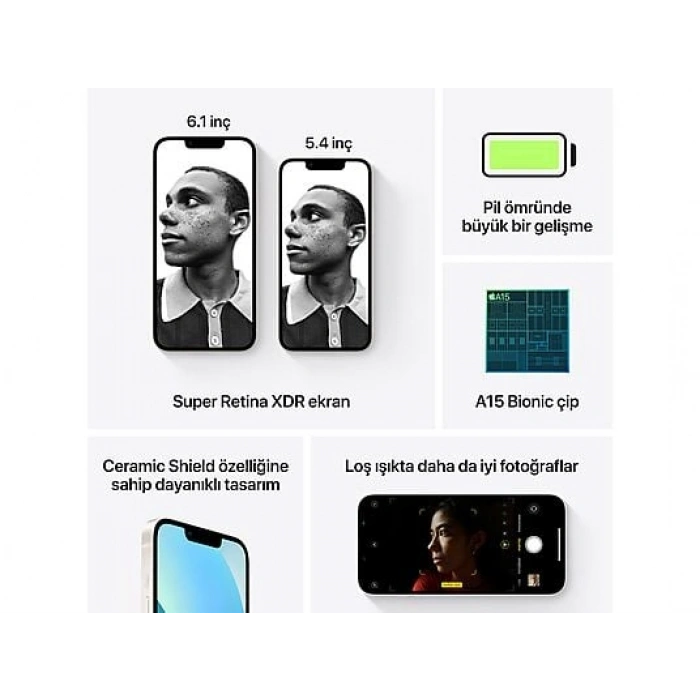 APPLE iPhone 13 128 GB Akıllı Telefon Starlight MLPG3TU/A