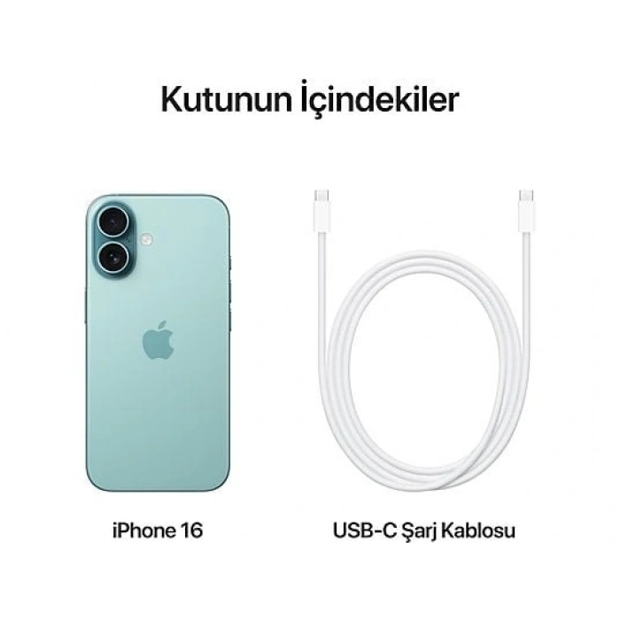 APPLE iPhone 16 128GB Akıllı Telefon Teal MYED3TU/A
