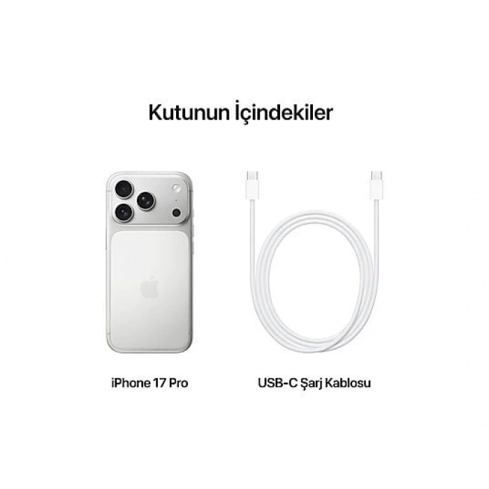 APPLE iPhone 17 Pro 1TB Akıllı Telefon Gümüş MG8P4TU/A