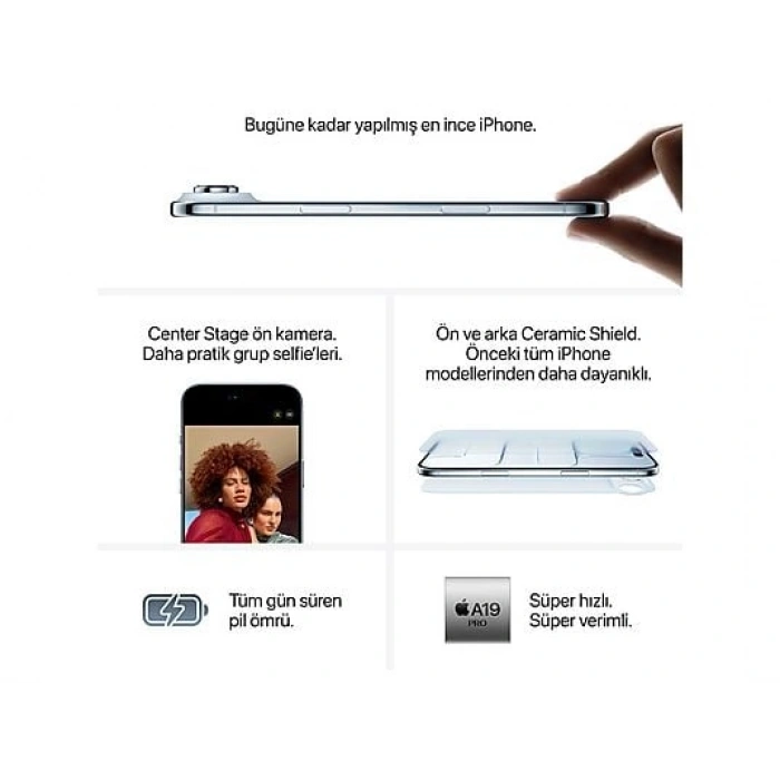APPLE iPhone Air 1TB Akıllı Telefon Uzay Siyahı MG2W4TU/A