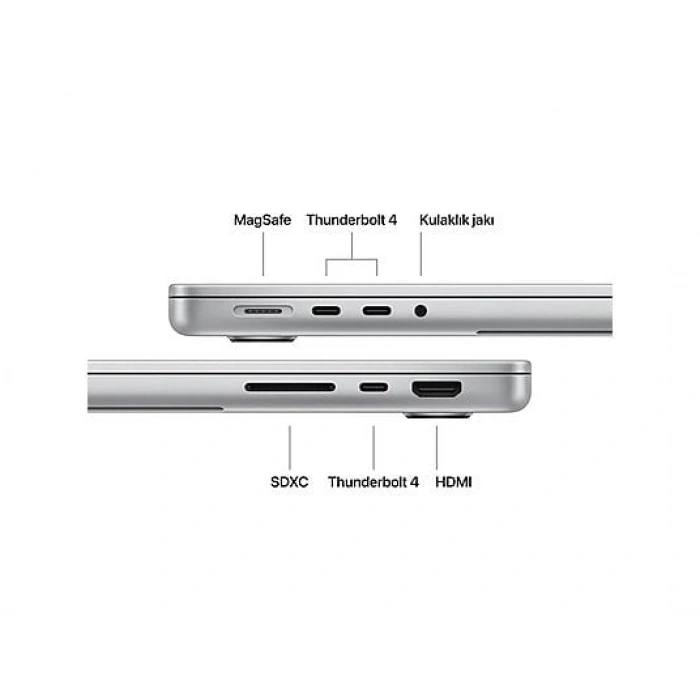 APPLE Macbook Pro/ Apple M5 işlemci/ (10 ÇekirdekCPU-10 çekirdek GPU)/ 24GB Ram/ 1TB SSD/ 14.2/ Silver MDE64TU/A