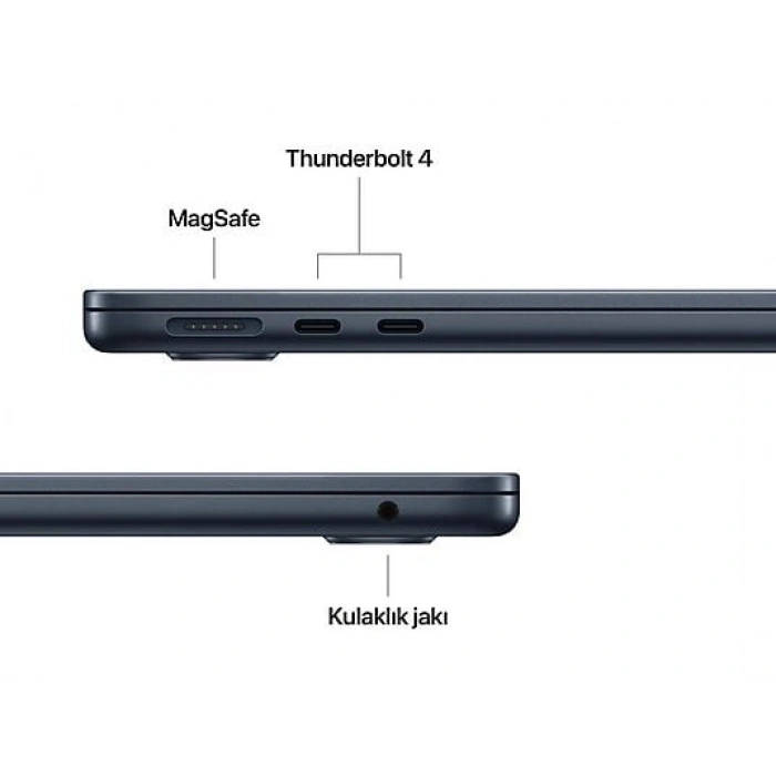 APPLE MC6C4TU/A/MacBook Air/Apple M4 İşlemci (10 Çekirdek CPU-10 Çekirdek GPU)/24GB RAM/512GB SSD/13.6/Midnight