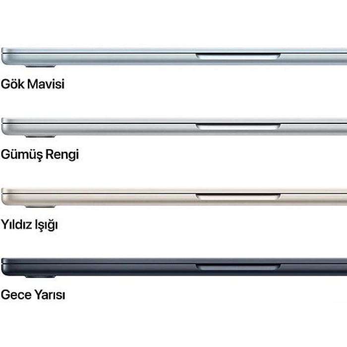 APPLE MC6V4TU/A/ MacBook Air/Apple M4 İşlemci (10 Çekirdek CPU-10 Çekirdek GPU)/24GB RAM/512GB SSD/13.6/ Sky Blue