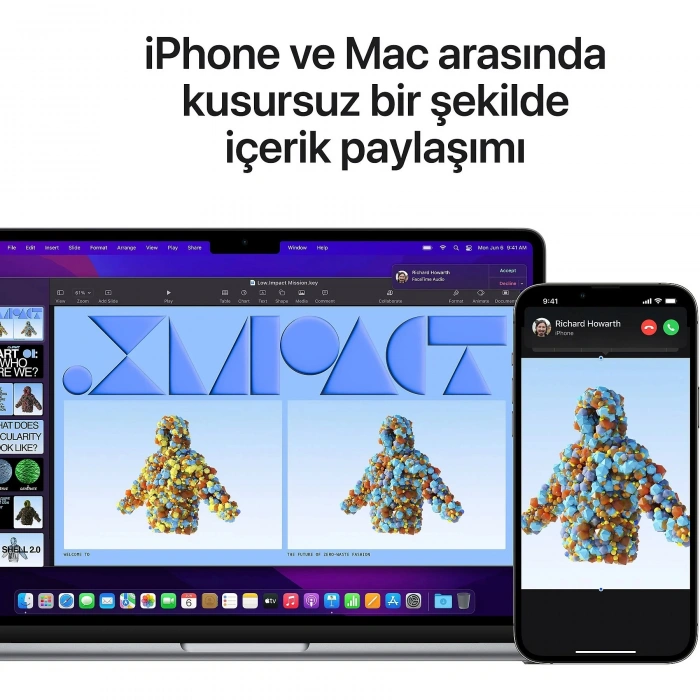 APPLE MC7X4TU/A  Macbook Air/Apple M2 İşlemci/8 Çekirdek CPU-8 Çekirdek GPU/16GB RAM/256GB SSD/13,6/Midnight