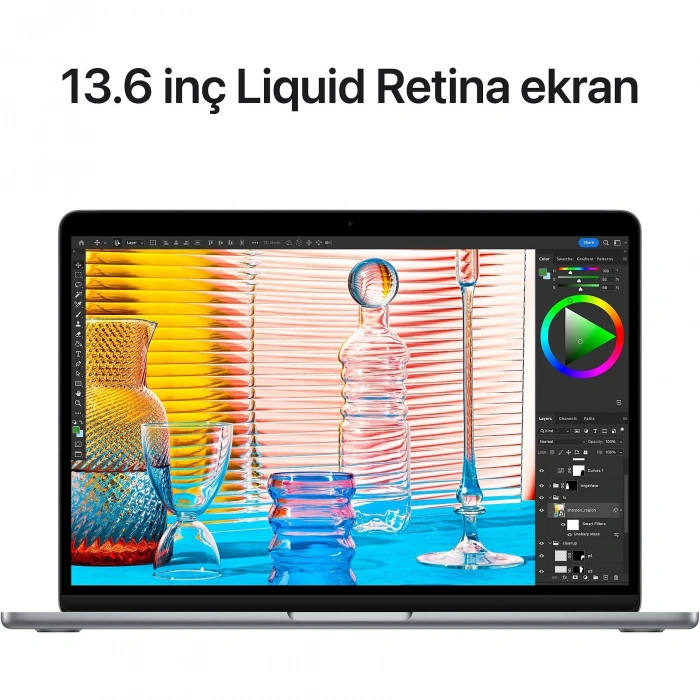APPLE MC7X4TU/A  Macbook Air/Apple M2 İşlemci/8 Çekirdek CPU-8 Çekirdek GPU/16GB RAM/256GB SSD/13,6/Midnight