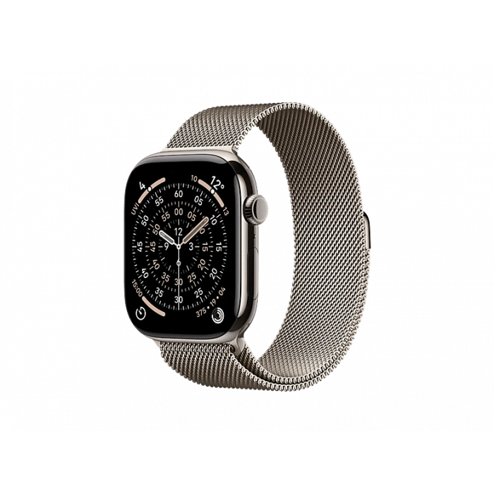 APPLE MF8P4TU/A  Watch Series 11 GPS + Cellular 42mm Natural Titanium Case with Natural Milanese Loop