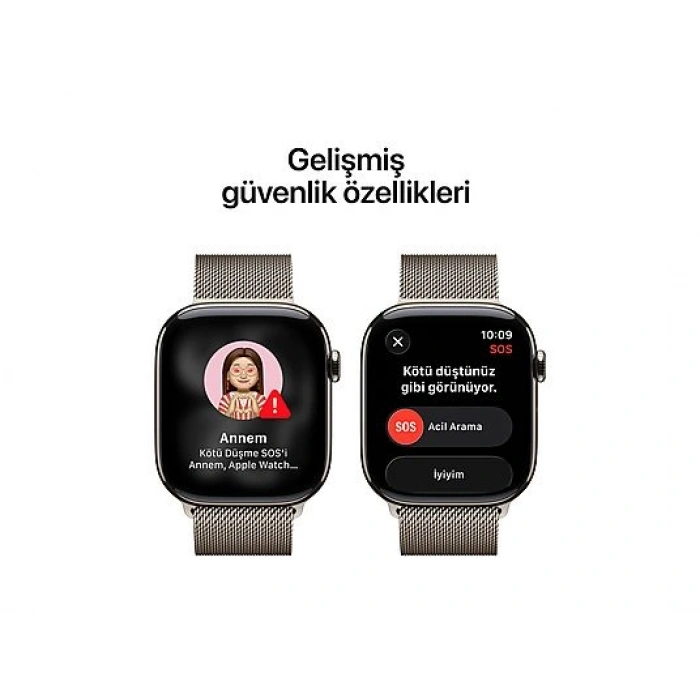 APPLE MF8P4TU/A  Watch Series 11 GPS + Cellular 42mm Natural Titanium Case with Natural Milanese Loop