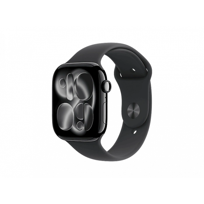 APPLE MFC24TU/A  Watch Series 11 GPS + Cellular 46mm Jet Black Aluminium Case with Black Sport Band - S/M