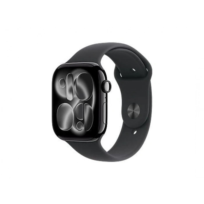 APPLE MFC24TU/A  Watch Series 11 GPS + Cellular 46mm Jet Black Aluminium Case with Black Sport Band - S/M