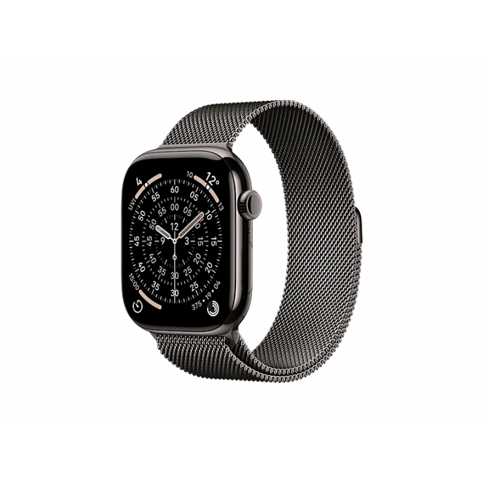 APPLE MFD34TU/A  Watch Series 11 GPS + Cellular 46mm Slate Titanium Case with Slate Milanese Loop - S/M