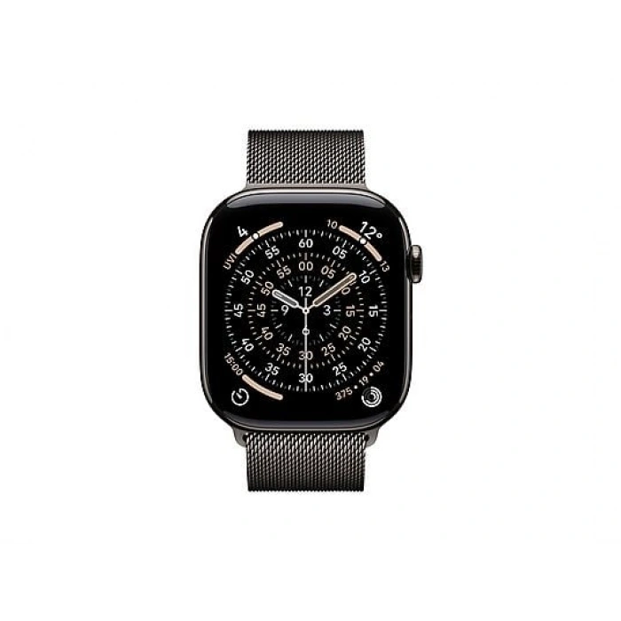 APPLE MFD34TU/A  Watch Series 11 GPS + Cellular 46mm Slate Titanium Case with Slate Milanese Loop - S/M