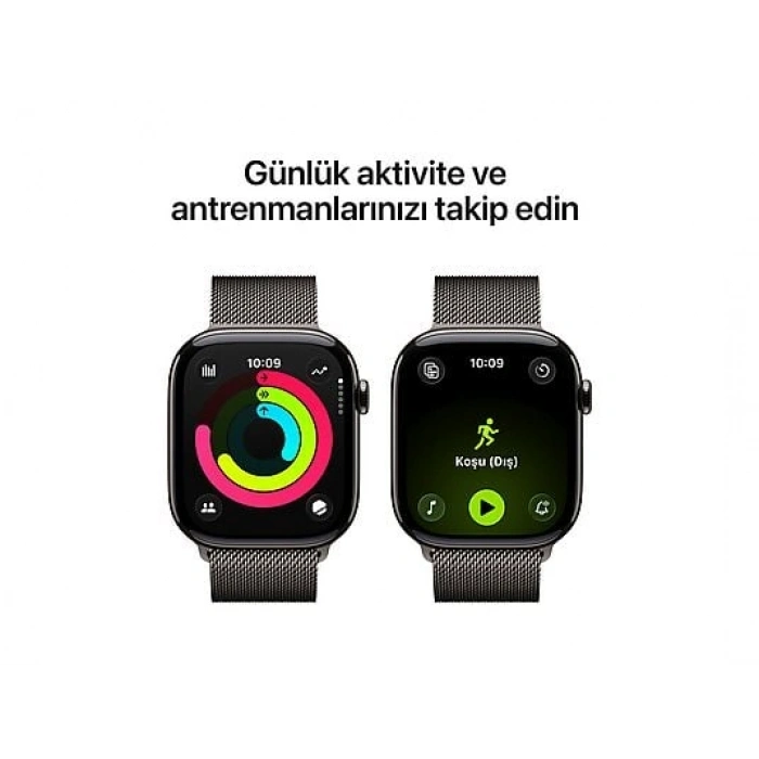 APPLE MFD34TU/A  Watch Series 11 GPS + Cellular 46mm Slate Titanium Case with Slate Milanese Loop - S/M
