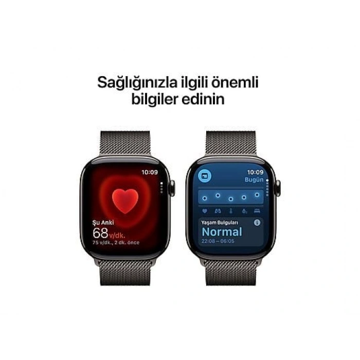 APPLE MFD34TU/A  Watch Series 11 GPS + Cellular 46mm Slate Titanium Case with Slate Milanese Loop - S/M