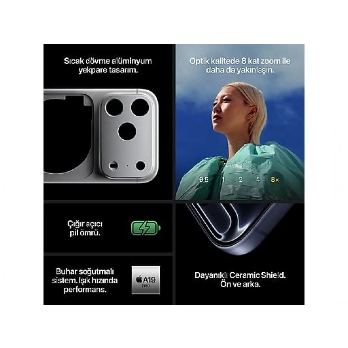 APPLE MFYP4TU/A iPhone 17 Pro Max 256GB Akıllı Telefon Derin Mavi