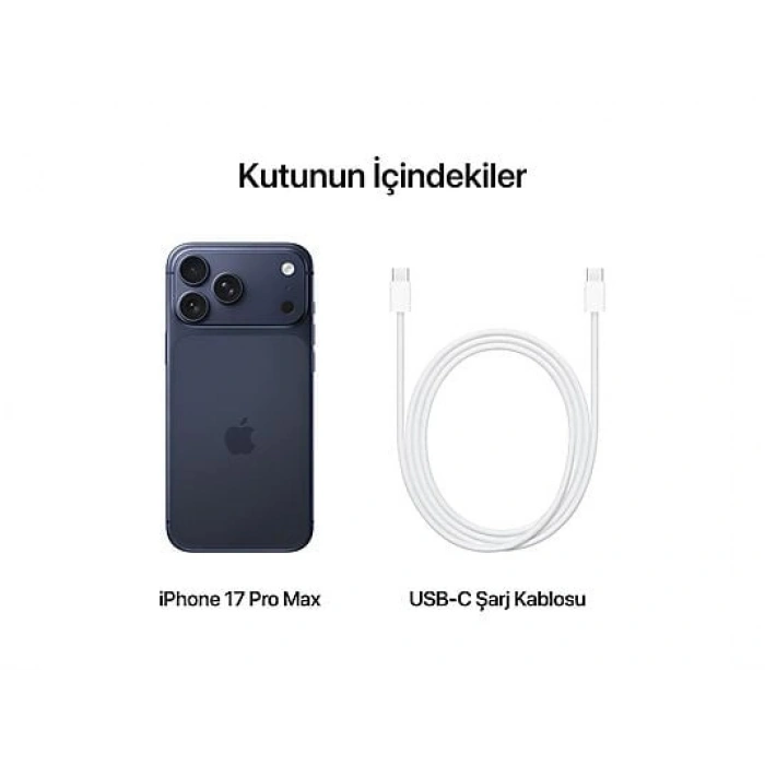 APPLE MFYX4TU/A iPhone 17 Pro Max 1TB Akıllı Telefon Derin Mavi