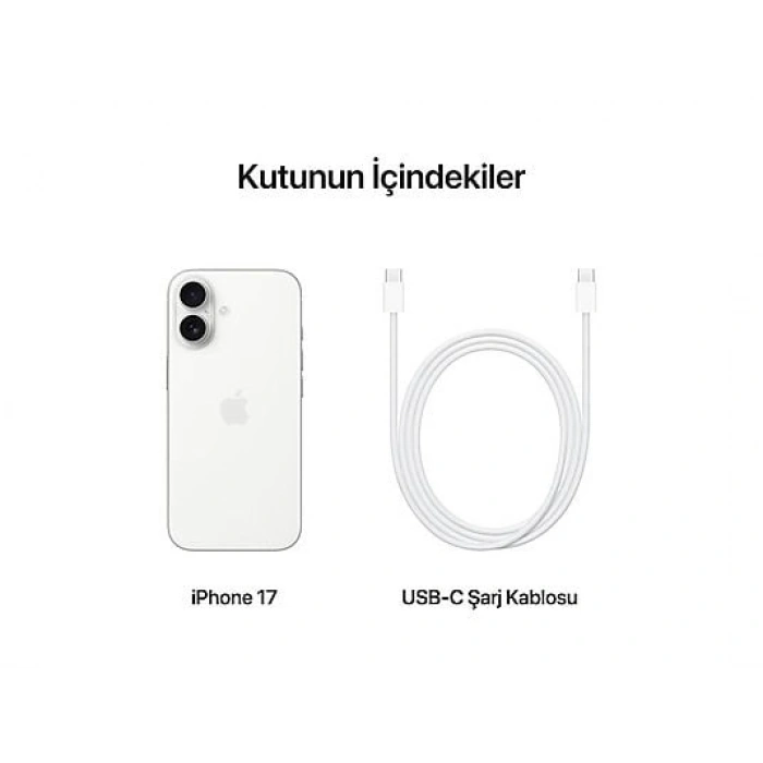 APPLE MG6K4TU/A iPhone 17 256GB Akıllı Telefon Beyaz