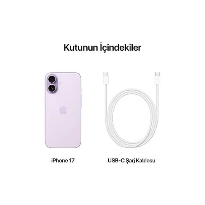 APPLE MG6M4TU/A iPhone 17 256GB Akıllı Telefon Lavanta