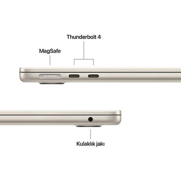 APPLE MW0Y3TU/A/MacBook Air/Apple M4 İşlemci (10 Çekirdek CPU-8 Çekirdek GPU)/16GB RAM/256GB SSD/13.6/Starlight