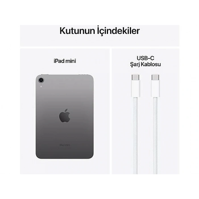 APPLE MXNA3TU/A iPad Mini 7 256 GB Wifi Tablet Uzay Grisi