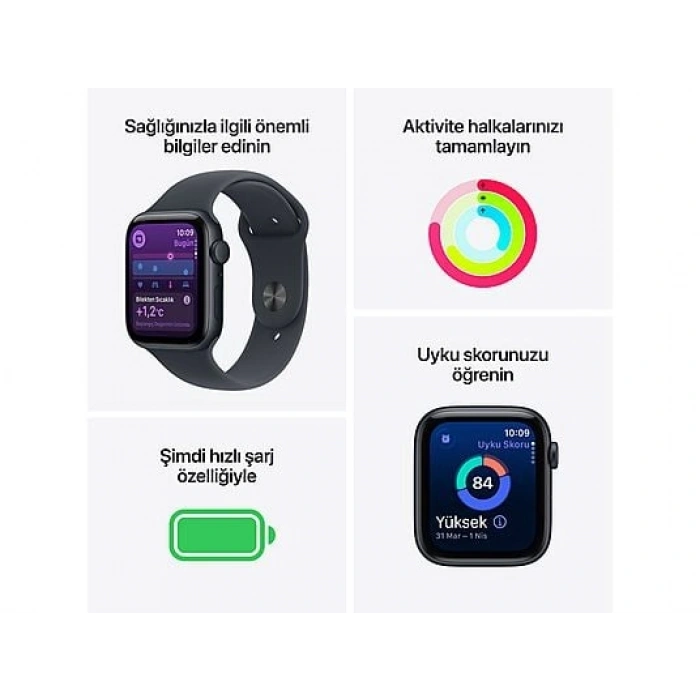 APPLE Watch SE 3 GPS 44mm Starlight Aluminium Case with Starlight Sport Band - S/M MEHG4TU/A