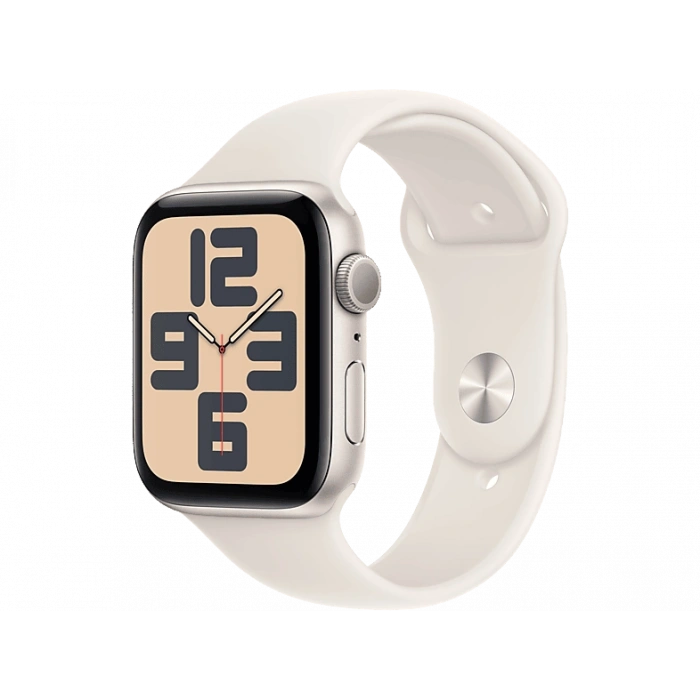 APPLE Watch SE GPS 44mm Starlight Aluminium Case with Starlight Sport Band - M/L