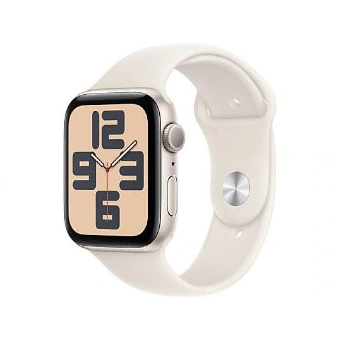 APPLE Watch SE GPS 44mm Starlight Aluminium Case with Starlight Sport Band - M/L