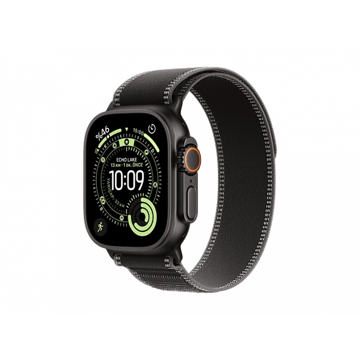 APPLE Watch Ultra 3 GPS + Cellular 49mm Black Titanium Case with Black/Charcoal Trail Loop - S/M   MF1D4TU/A