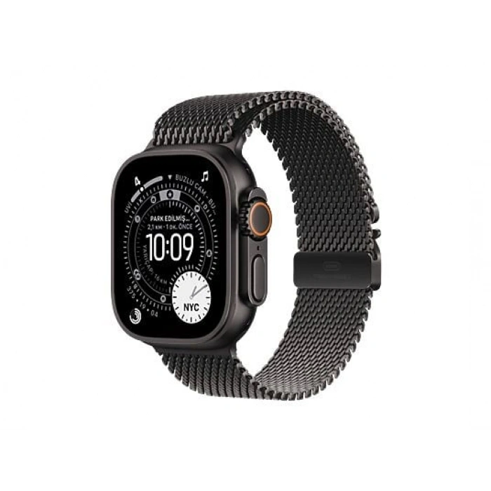 APPLE Watch Ultra 3 GPS + Cellular 49mm Black Titanium Case with Black Titanium Milanese Loop - Medium    MF1Q4TU/A