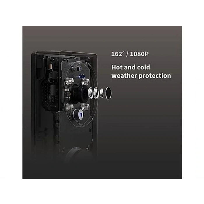 AQARA G4 SVD-C03 Apple Home Destekli Akıllı Görüntülü Kapı Zili Siyah