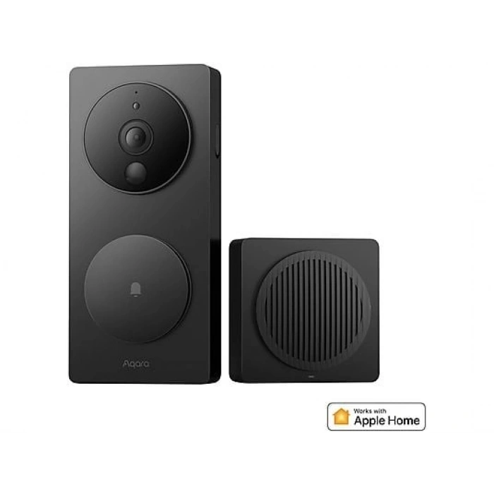 AQARA G4 SVD-C03 Apple Home Destekli Akıllı Görüntülü Kapı Zili Siyah