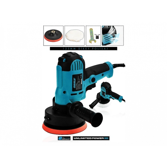 ASSUR 450 W Elektrikli 125 mm Dikey Zımpara Polisaj Makinesi