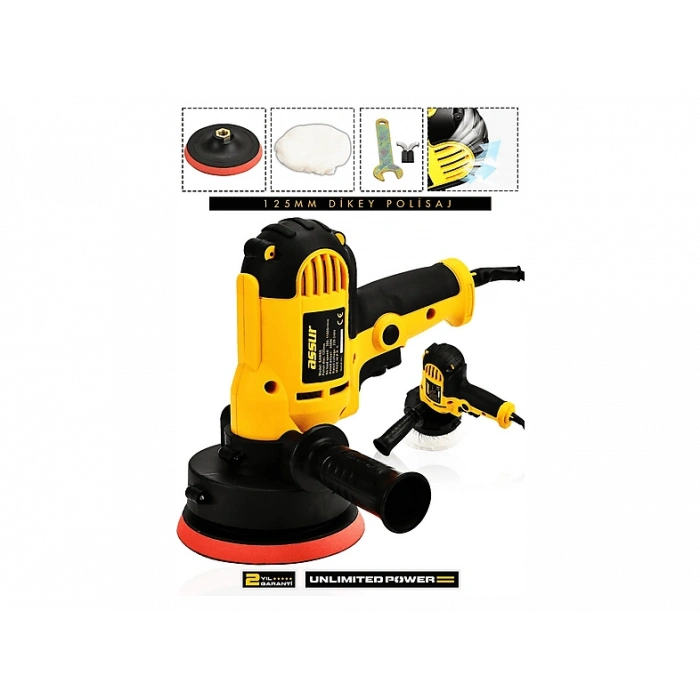 ASSUR 450 W Elektrikli 125 mm Dikey Zımpara Polisaj Makinesi