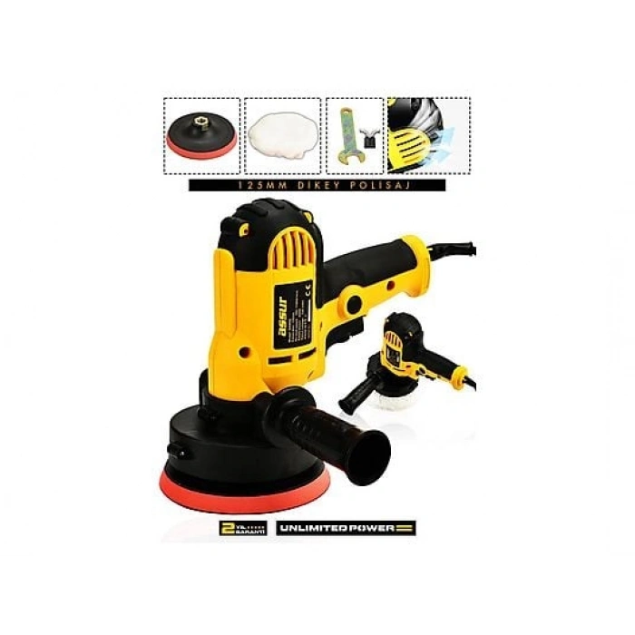 ASSUR 450 W Elektrikli 125 mm Dikey Zımpara Polisaj Makinesi