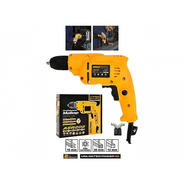 ASSUR 580 W Metal Şanzıman 10 mm Elektrikli Matkap