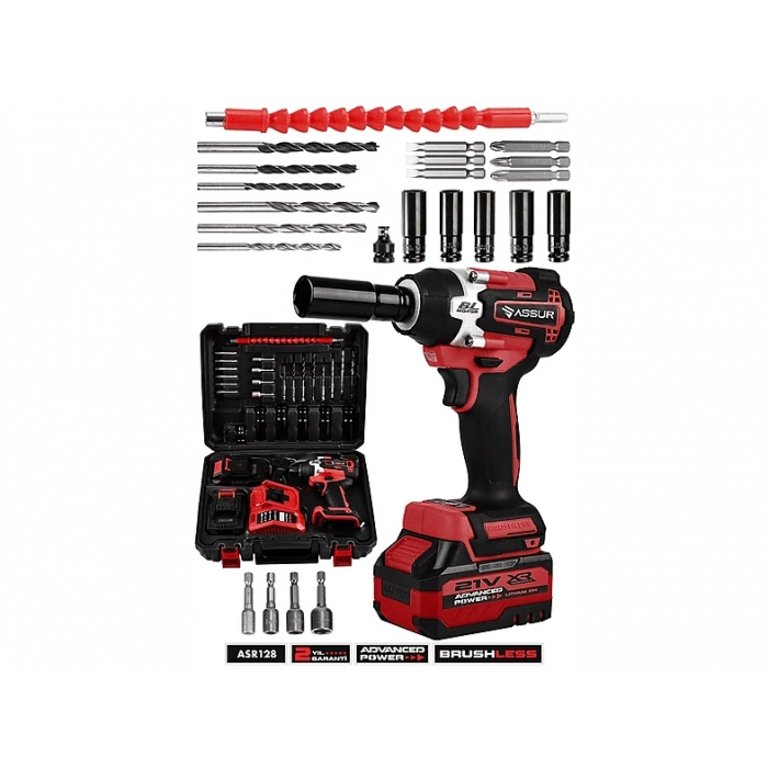 ASSUR Pro 21V Çift Akülü Kömürsüz 450NM Somun Sıkma Makinesi