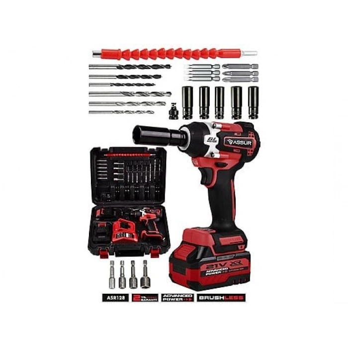 ASSUR Pro 21V Çift Akülü Kömürsüz 450NM Somun Sıkma Makinesi