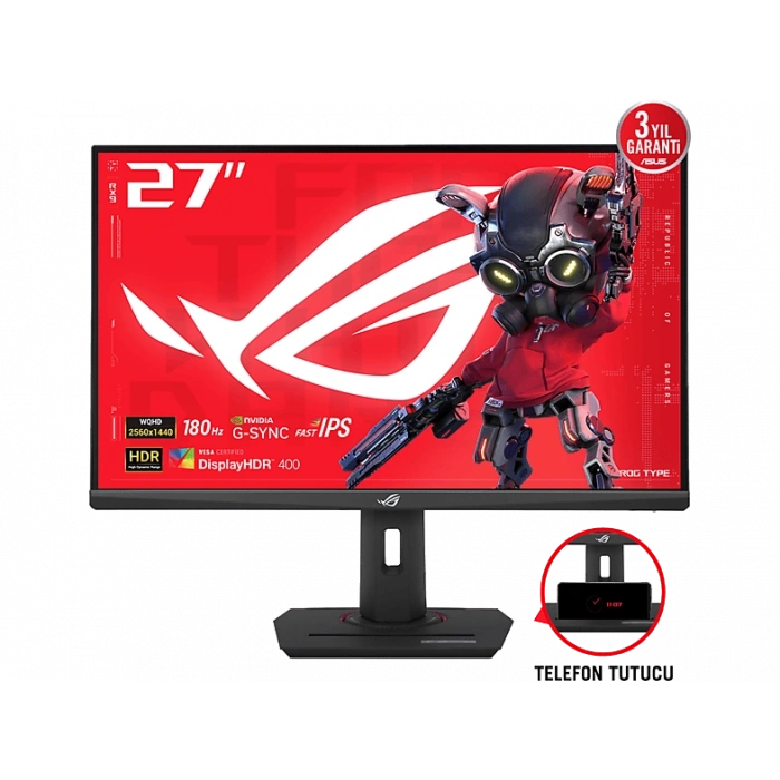 ASUS Rog Strix XG27ACS 27 inç QHD 2K 180Hz 1ms Freesync/G-Sync Fast IPS Gaming Monitör Siyah