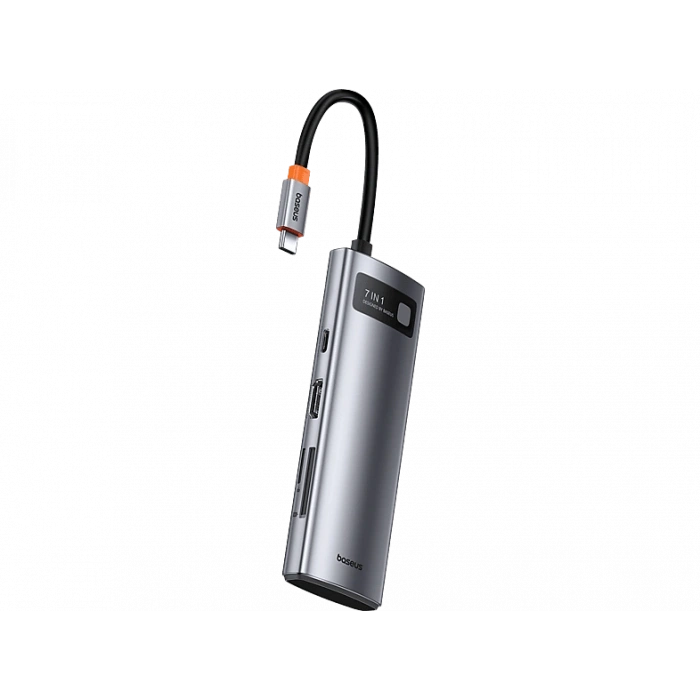 BASEUS Star Joy 7 in 1 Multifonksiyonel Hub Adaptör Uzay Grisi