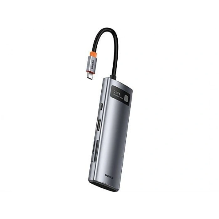 BASEUS Star Joy 7 in 1 Multifonksiyonel Hub Adaptör Uzay Grisi