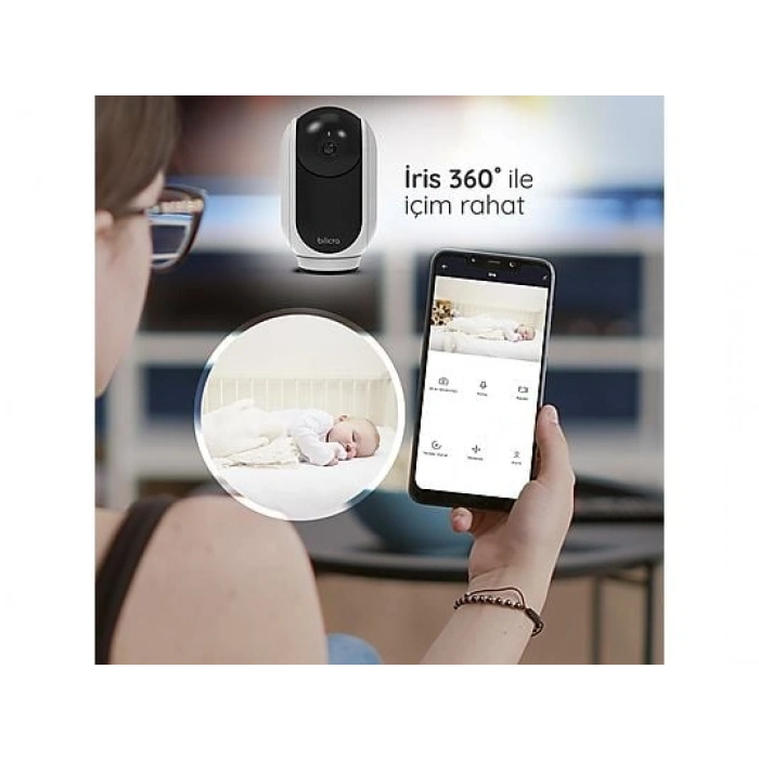 BILICRA Iris 360° 3 MP Akıllı Kamera Beyaz