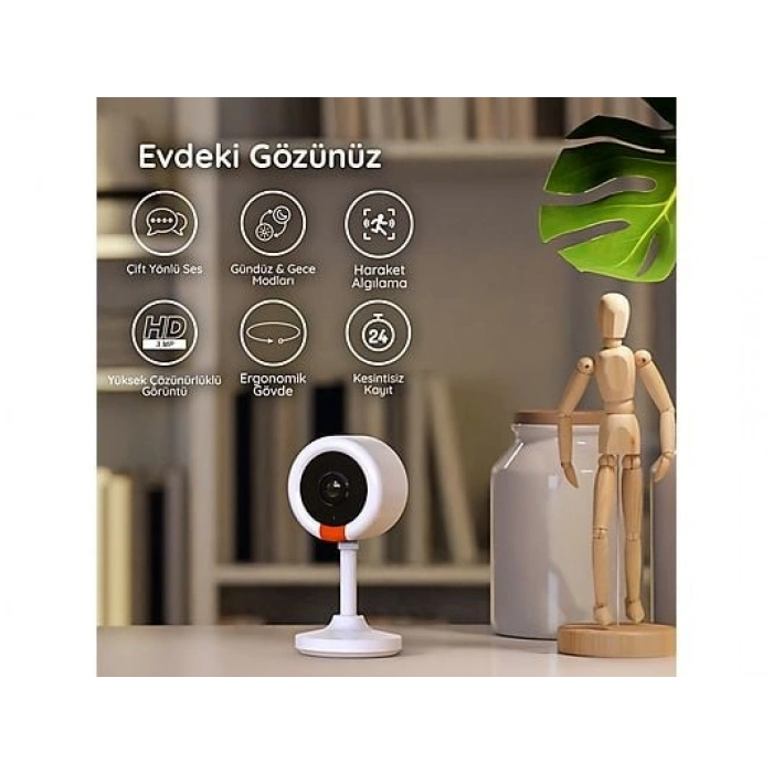BILICRA İris Mini Akıllı 3MP Akıllı Kamera