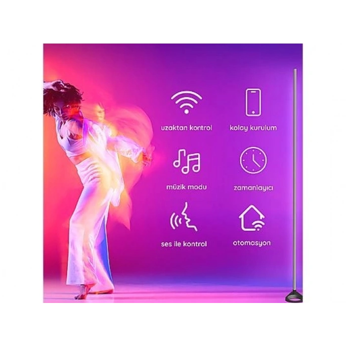 BILICRA Locate Akıllı Dekoratif Salon Tipi Lambader