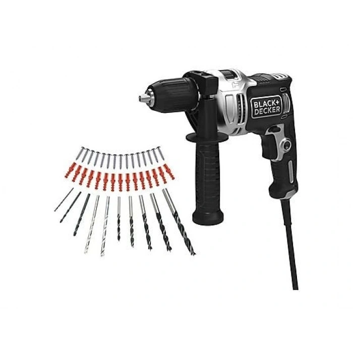 BLACK & DECKER BEH71A40SK-QS Silver 710W Darbeli Matkap