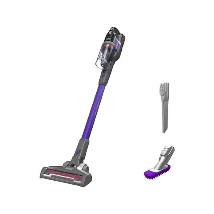 BLACK & DECKER BHFEV182CP 18V Kablosuz Dikey Süpürge Pet Başlıklı Mor