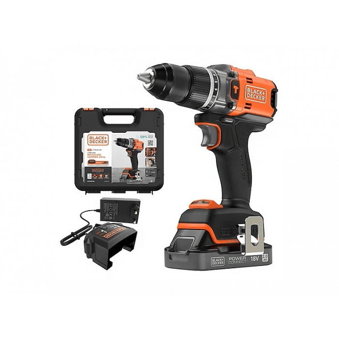 BLACK & DECKER BLD683D1XK-QW 18v Powerconnect Akülü Darbeli Matkap