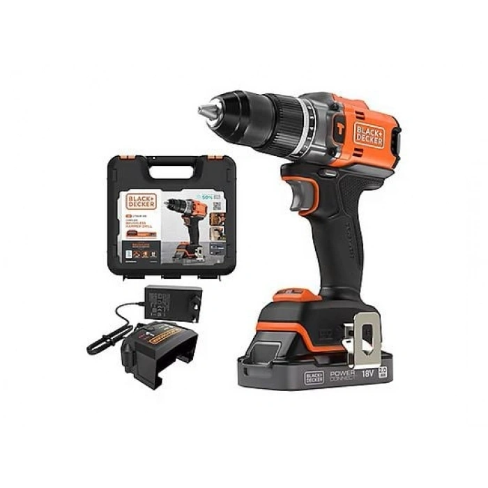 BLACK & DECKER BLD683D1XK-QW 18v Powerconnect Akülü Darbeli Matkap